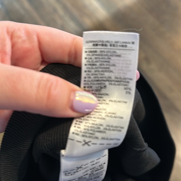 Gap Fit Motion Leggings Black Crop Cropped XL Ruched EUC - Picture 7 of 9